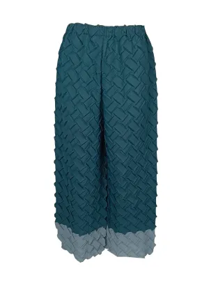 4240034 Wavy Pleated Pants *Blue