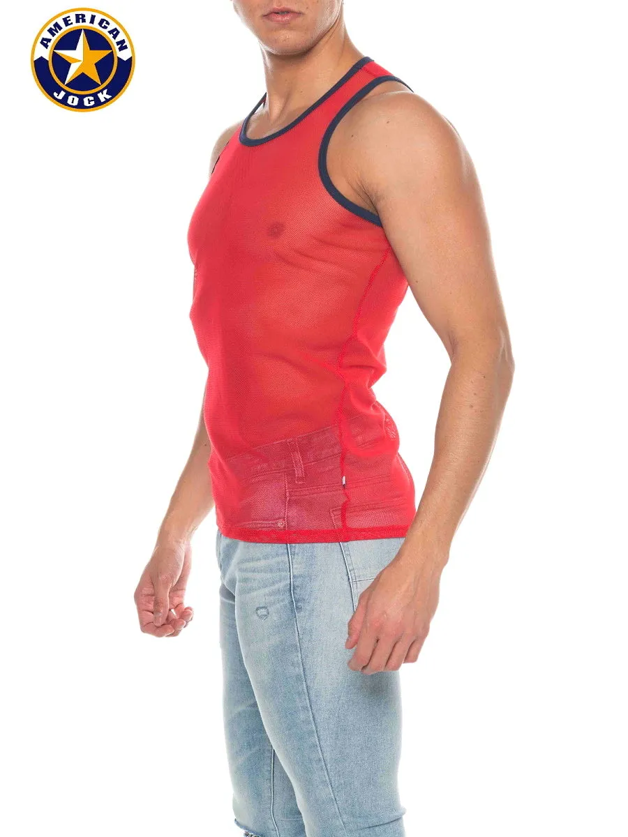 A J Phys Ed Mesh Tank Top