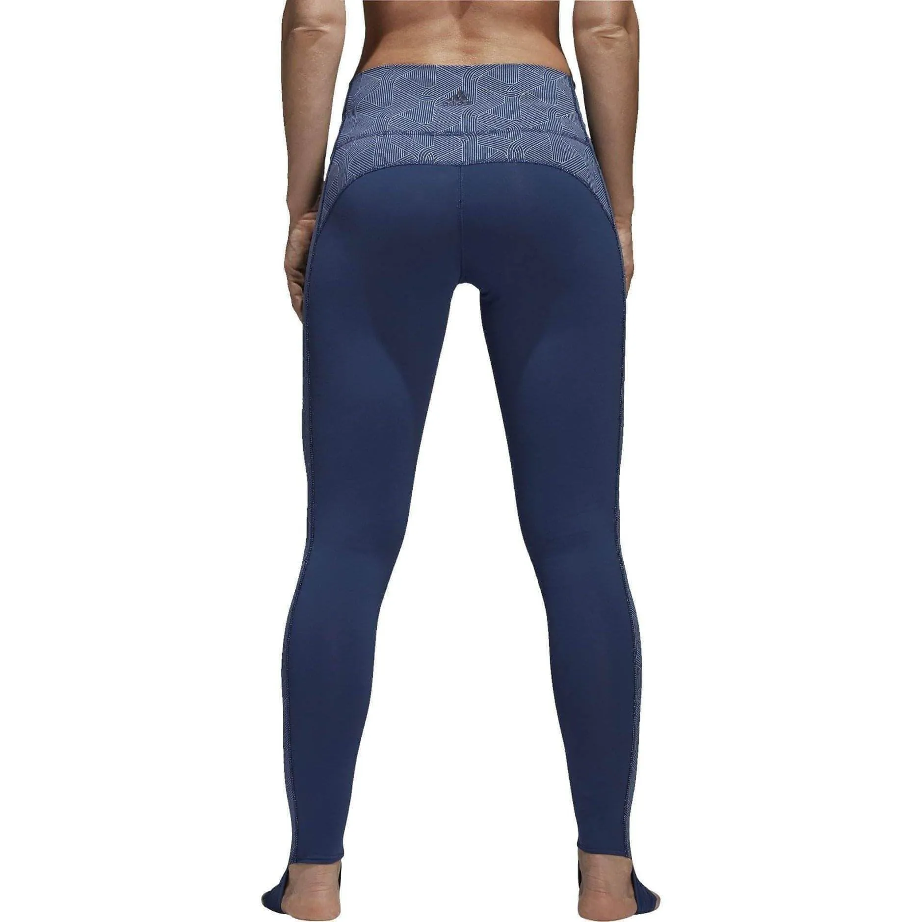 adidas Believe This High Rise Womens Long Yoga Tights - Blue