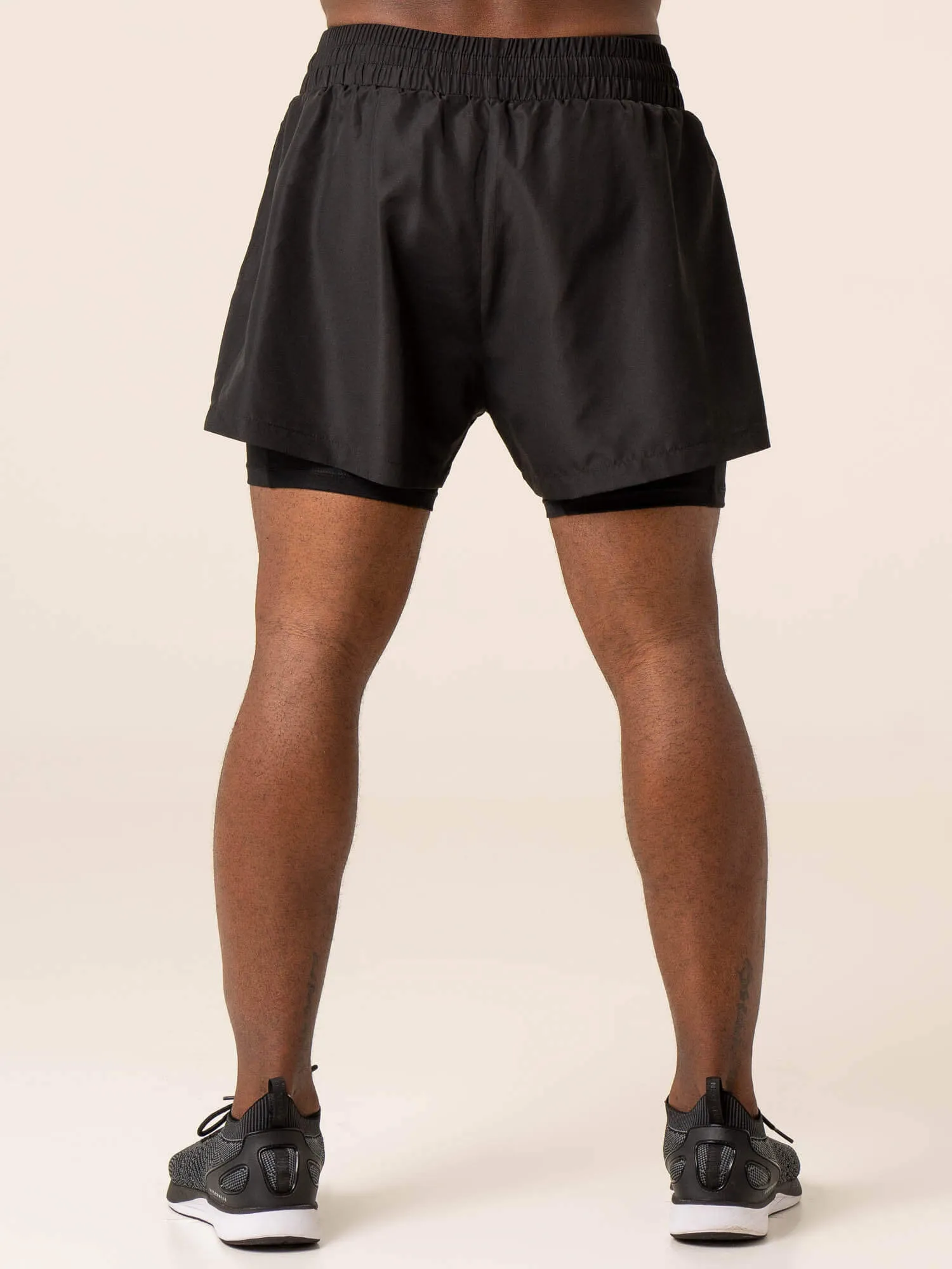 Advance 2 In 1 Training Short - Black