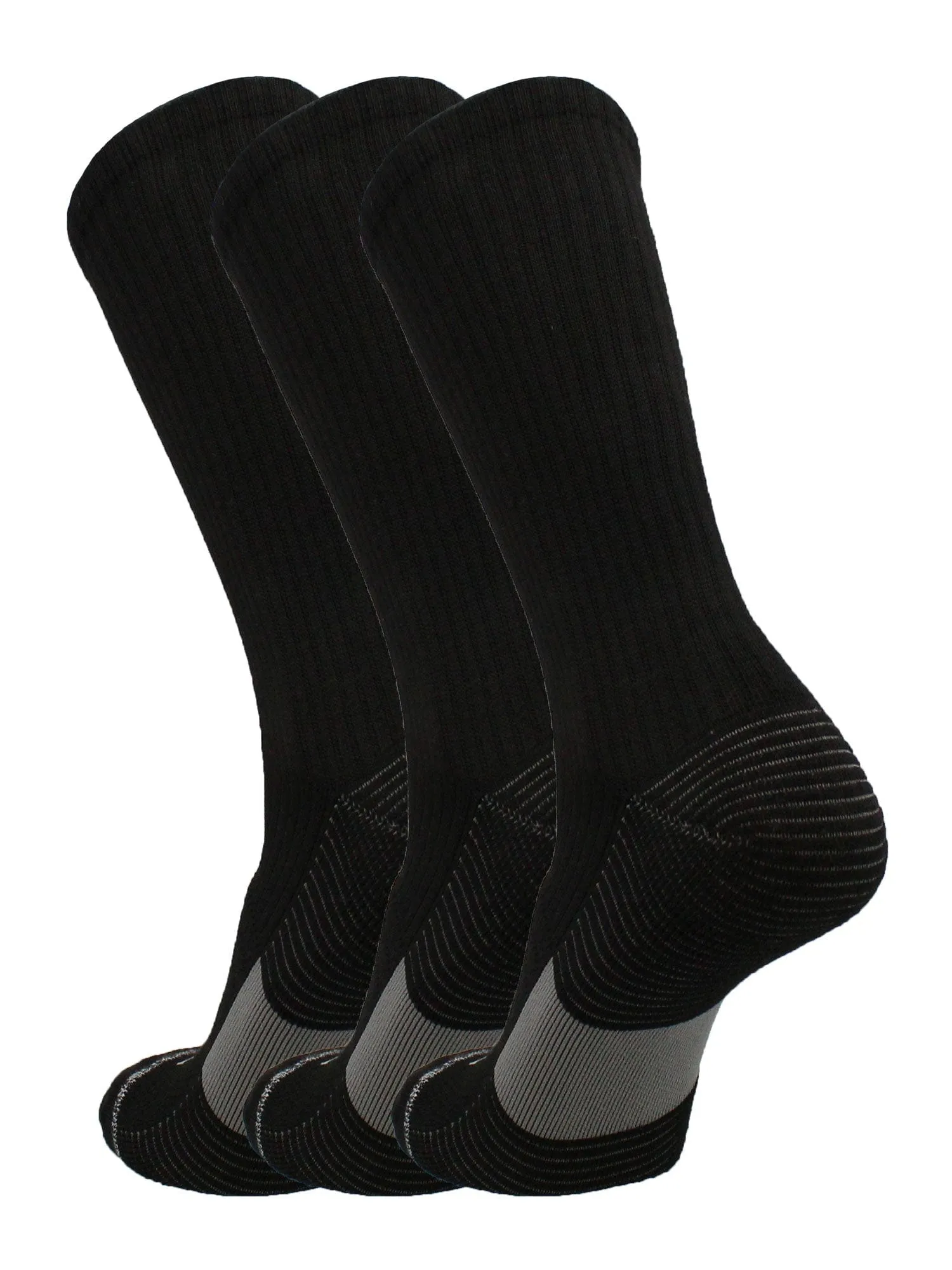 Athletic Sports Socks Crew Length 3-pack