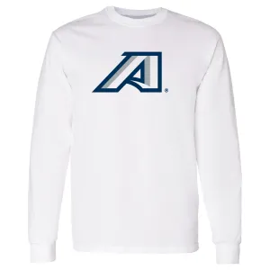 Augusta University Primary Logo Long Sleeve - White