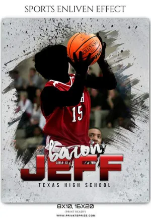 Baron Jeff - Basketball Sports Enliven Effects Photoshop Template