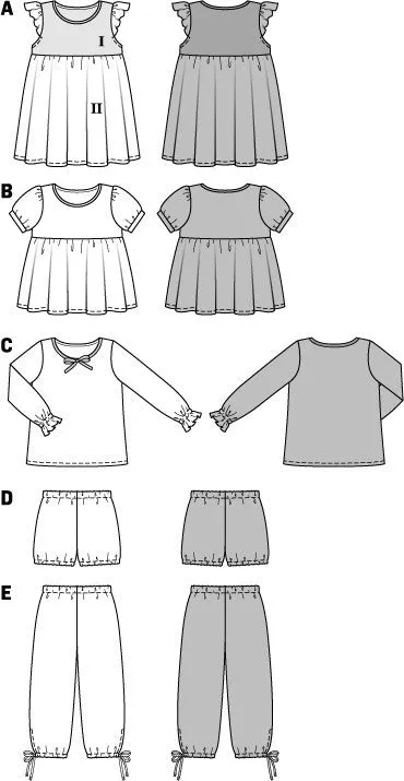 BD9432 Girls' Pyjamas pattern