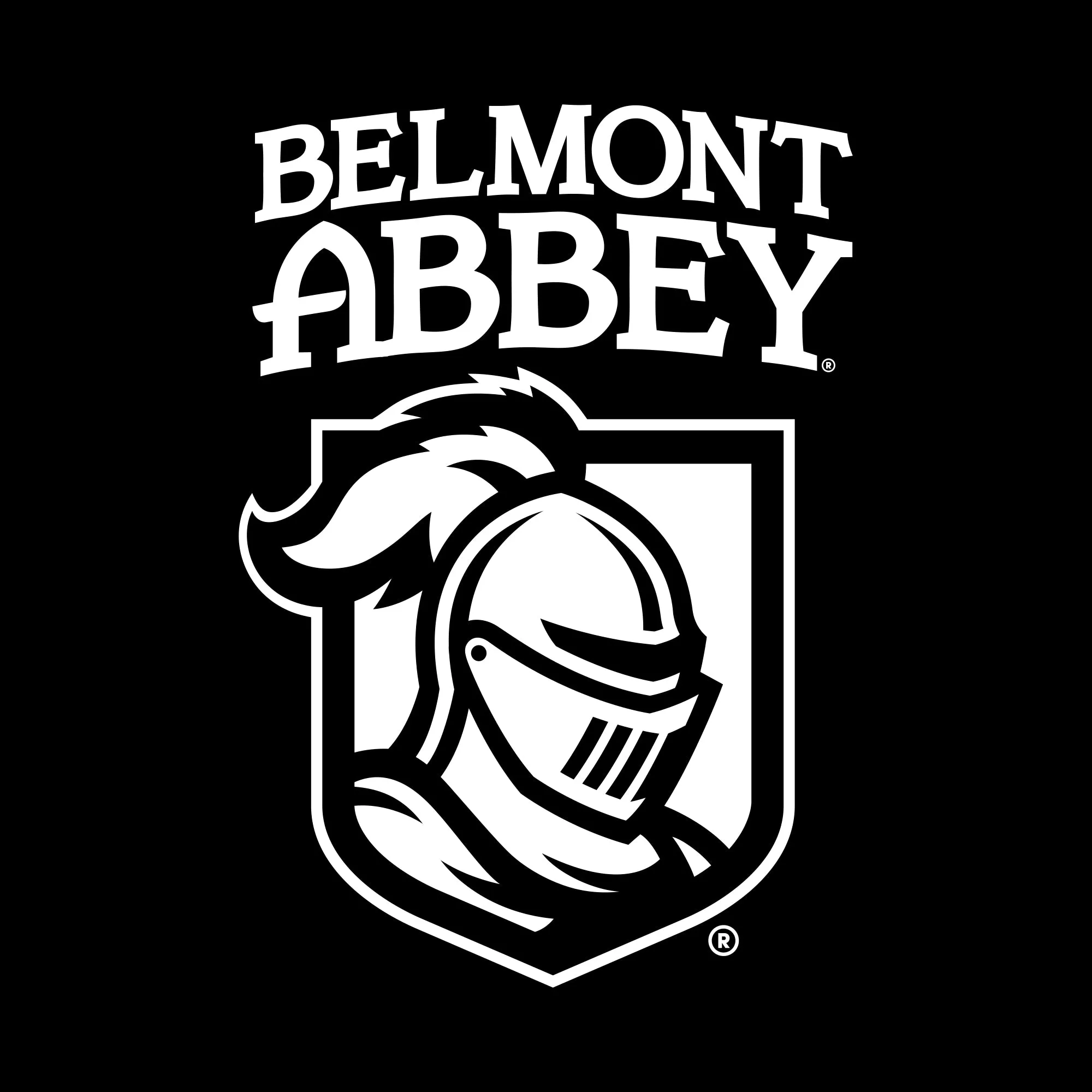 Belmont Abbey College Crusaders Arch Logo Youth Short Sleeve T Shirt - Black