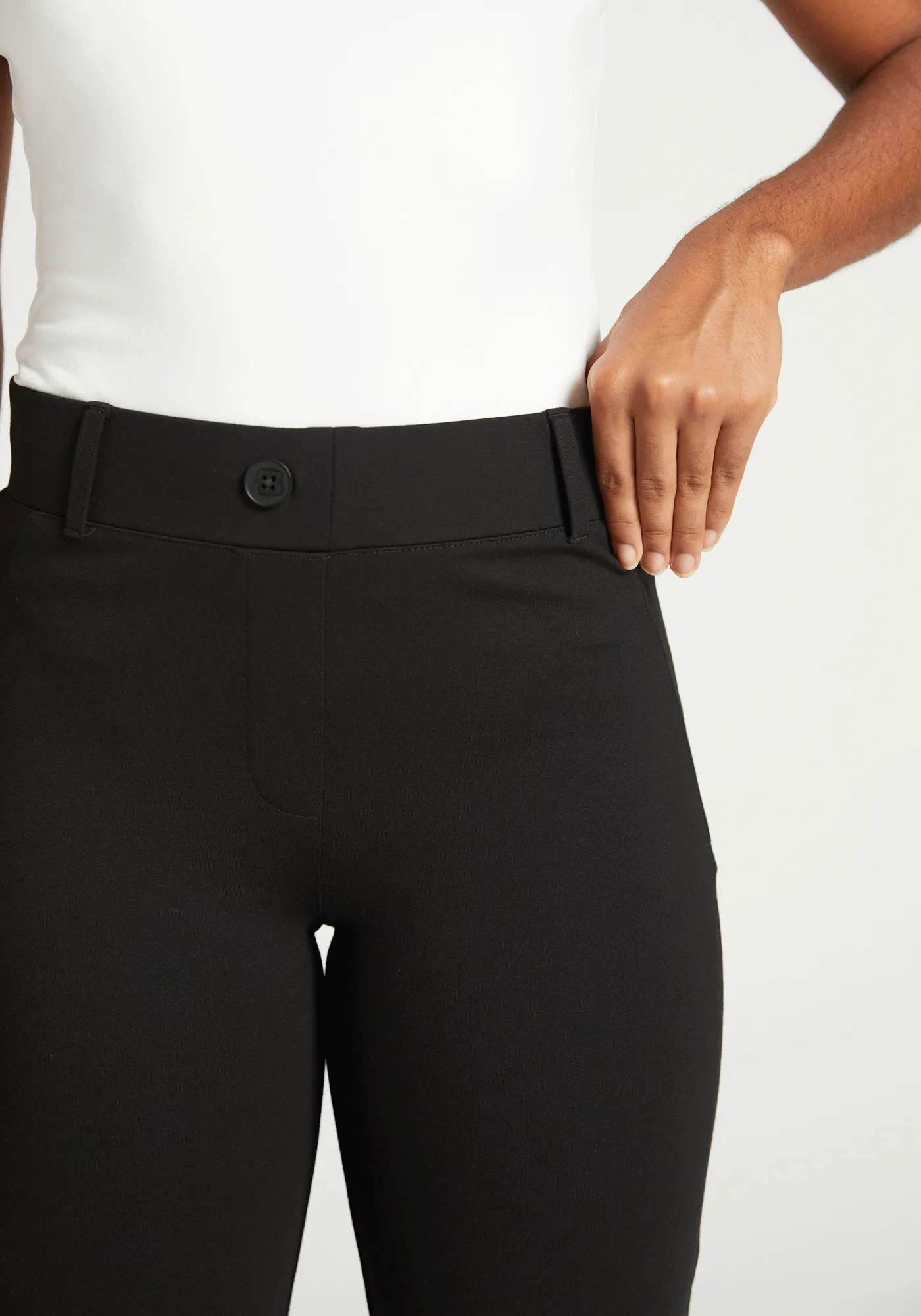 Classic Dress Pant Yoga Pant | Bootcut (Black)