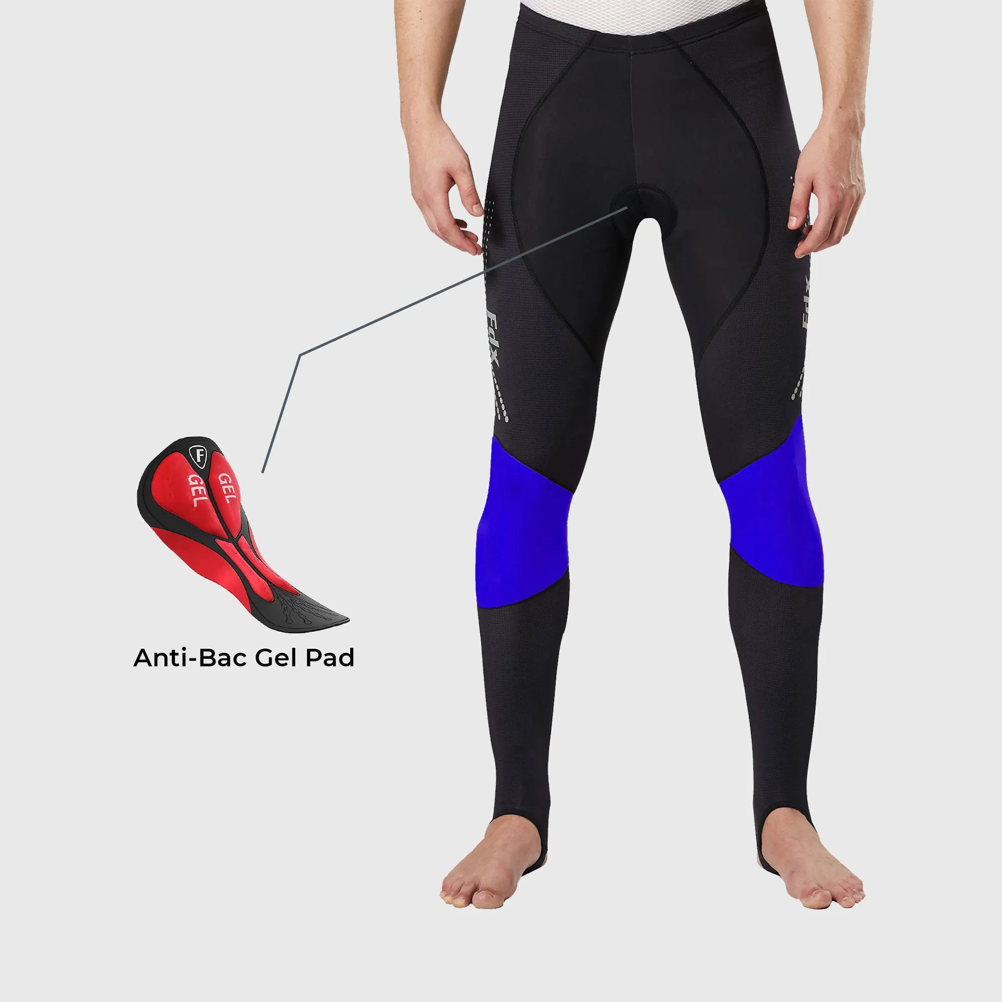 Fdx Thermodream Men's & Boy's Blue Thermal Padded Cycling Tights