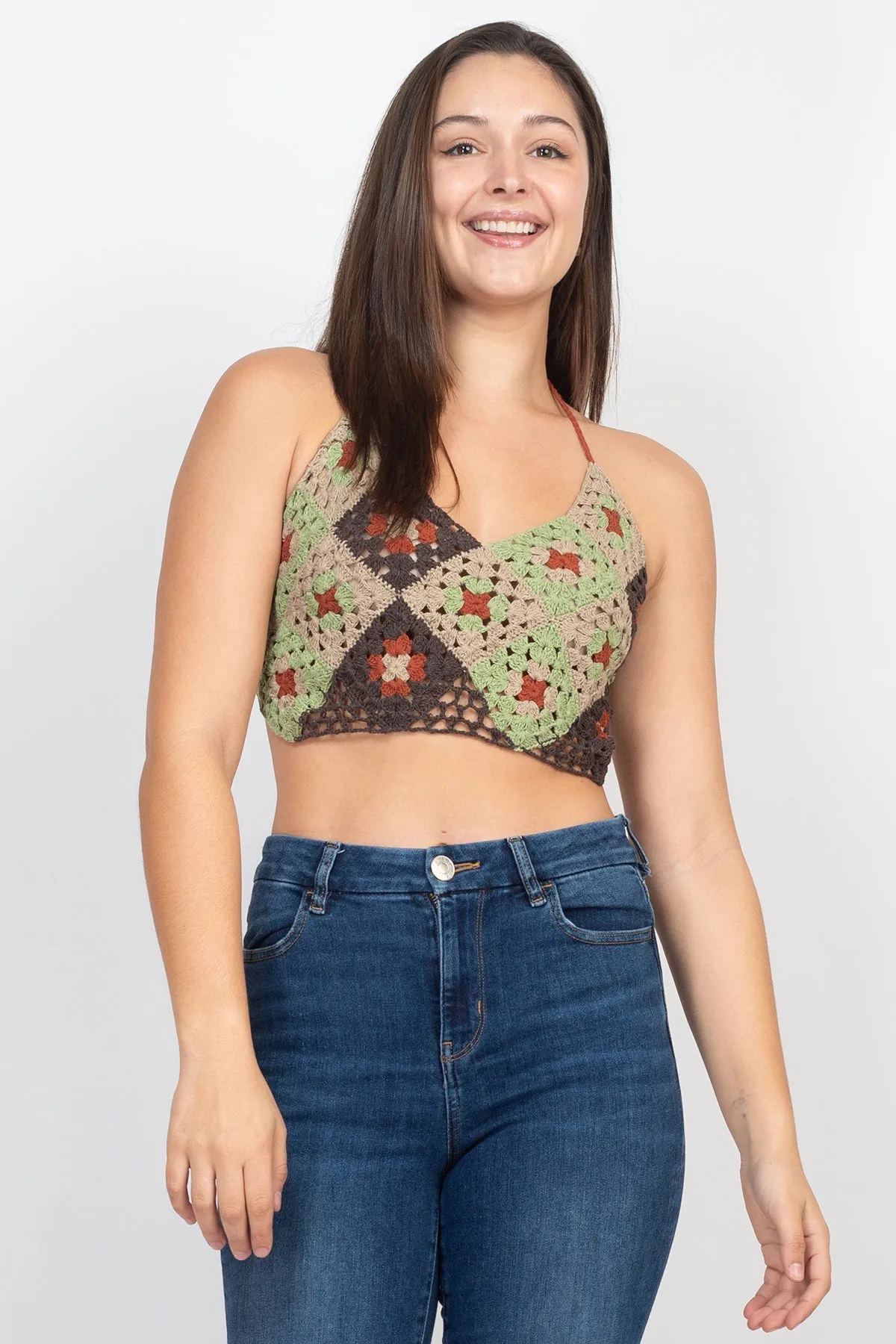 Granny Square Crochet Top