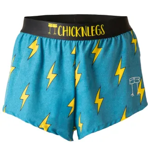 Men's Blue Bolts 2" Split Shorts