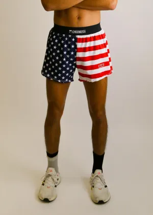 Men's USA 4" Half Split Shorts