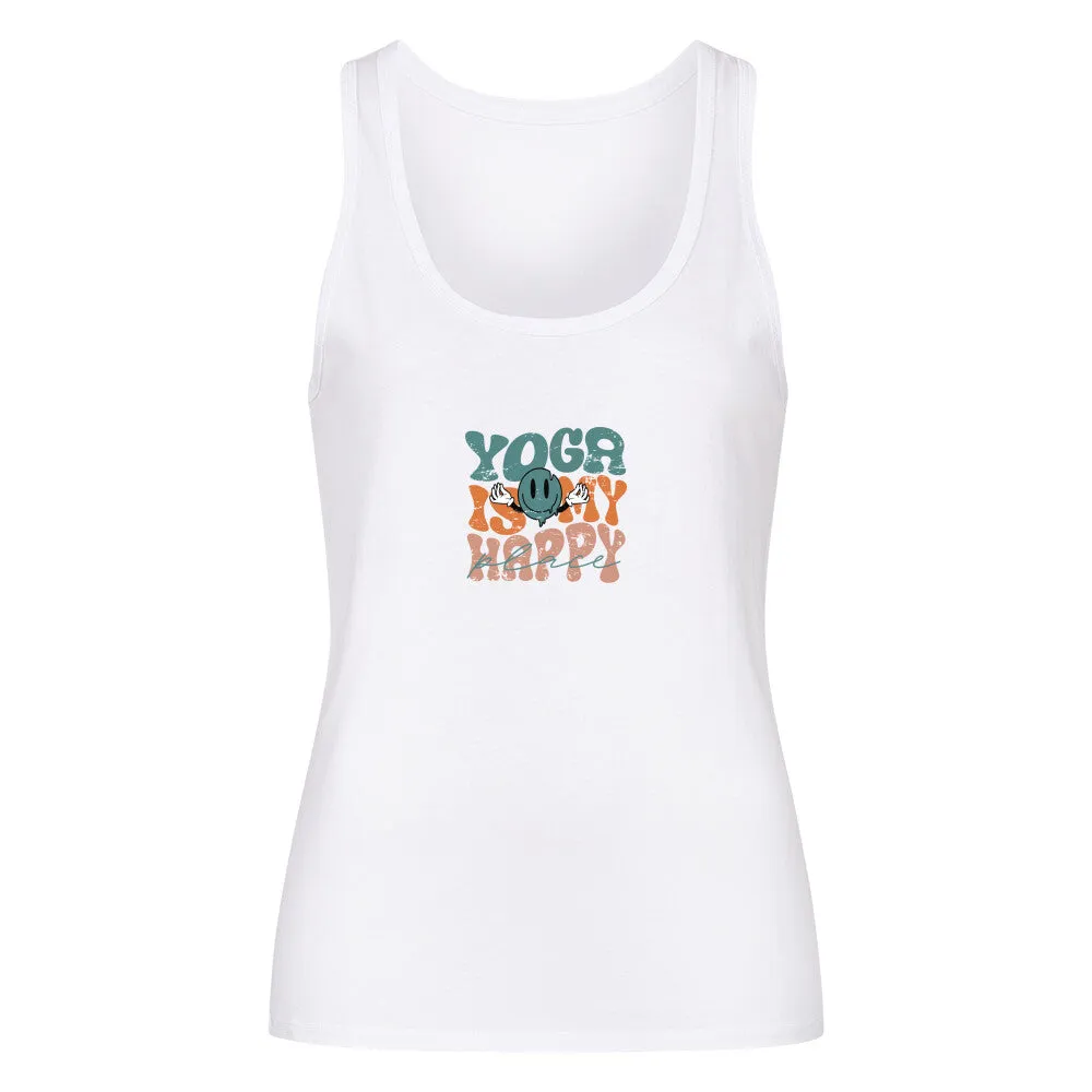 Premium Organic Tanktop | Yoga is my Happy Place