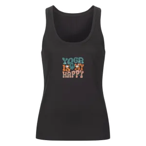 Premium Organic Tanktop | Yoga is my Happy Place