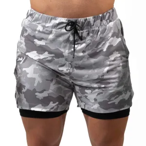 React Training Shorts - White Camo