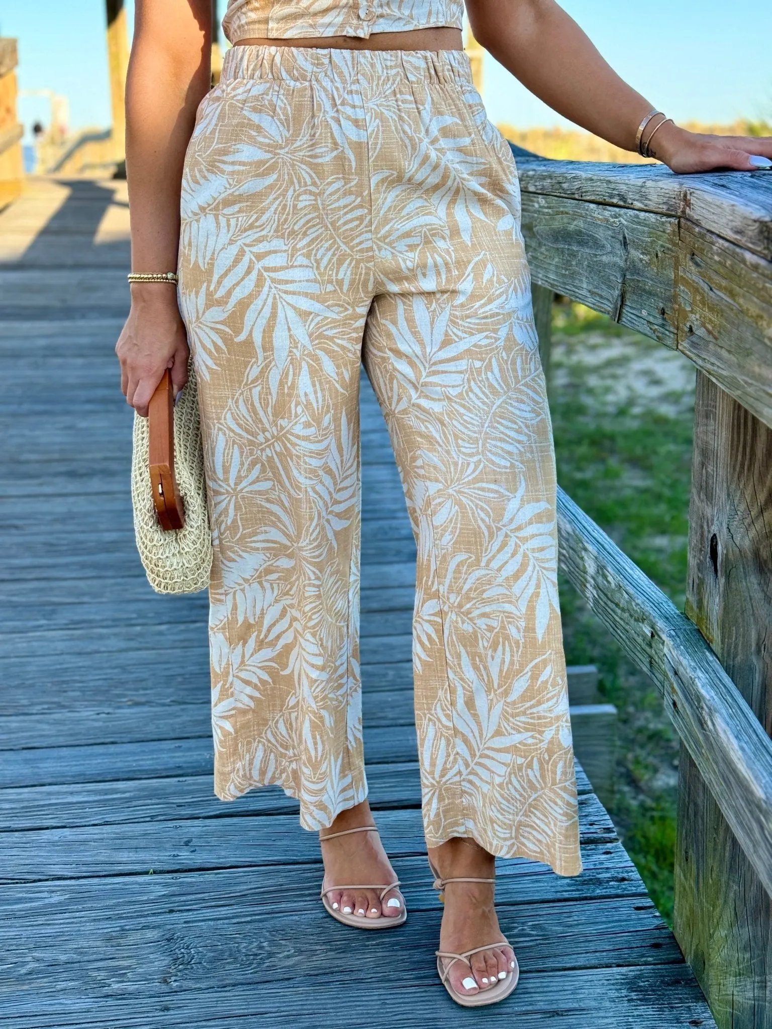 Sorrento Linen Palm Pant by Z Supply