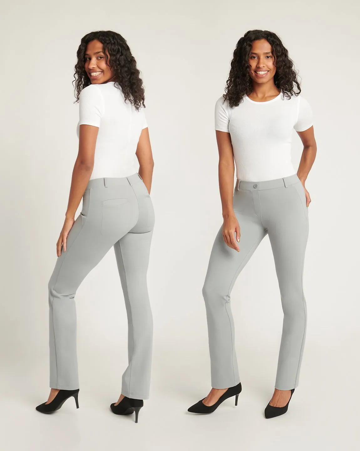 Straight-Leg | Two-Pocket Dress Pant Yoga Pants (Polar)