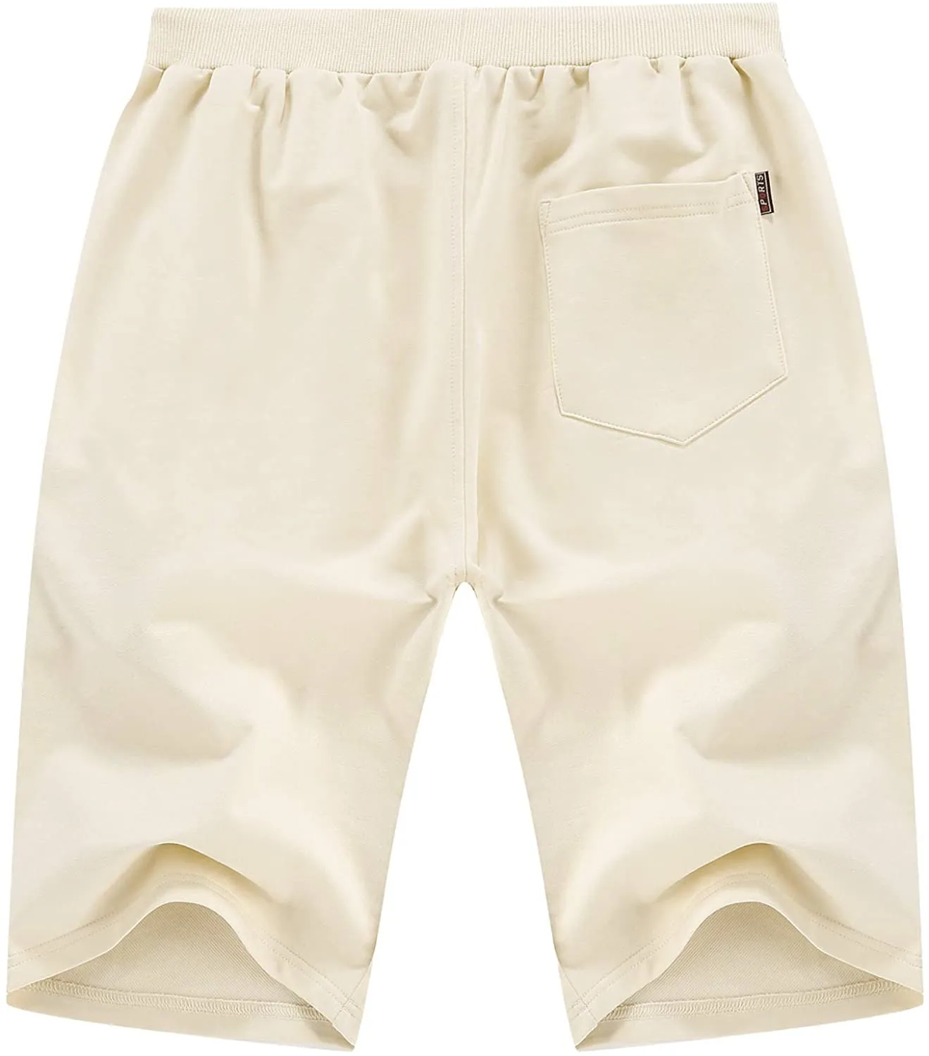 YTD Men's Shorts Casual Classic Fit Drawstring Summer Beach Shorts with Elastic Waist and Pockets