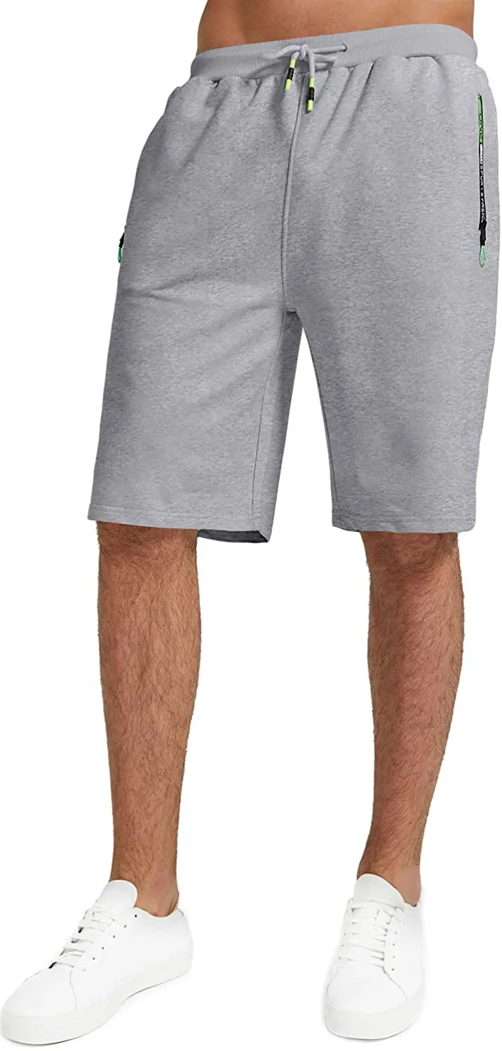 YTD Men's Shorts Casual Classic Fit Drawstring Summer Beach Shorts with Elastic Waist and Pockets